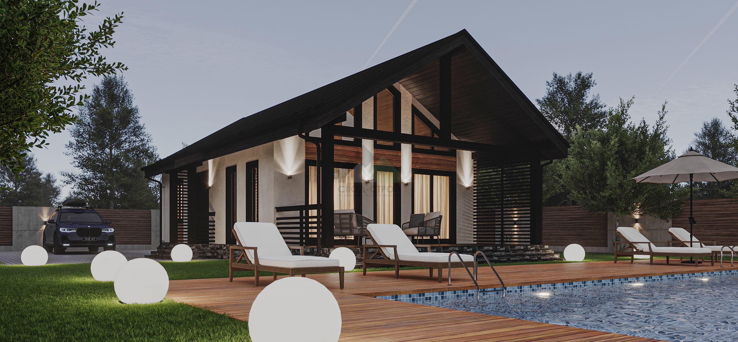 Каркасный дом С-100 КР «Люмен»