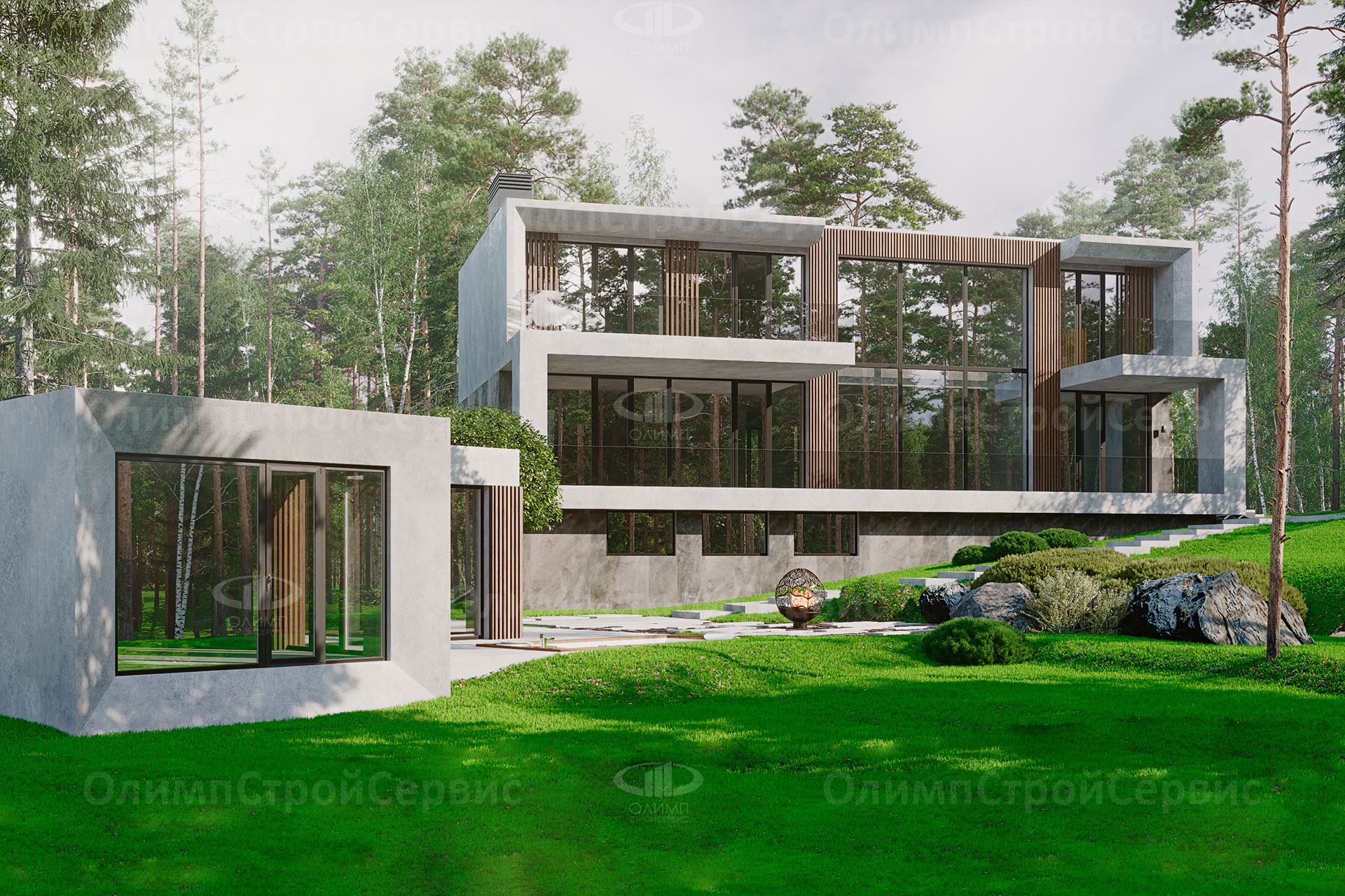 Резиденция «Биркхилл» с пристроенным SPA домиком