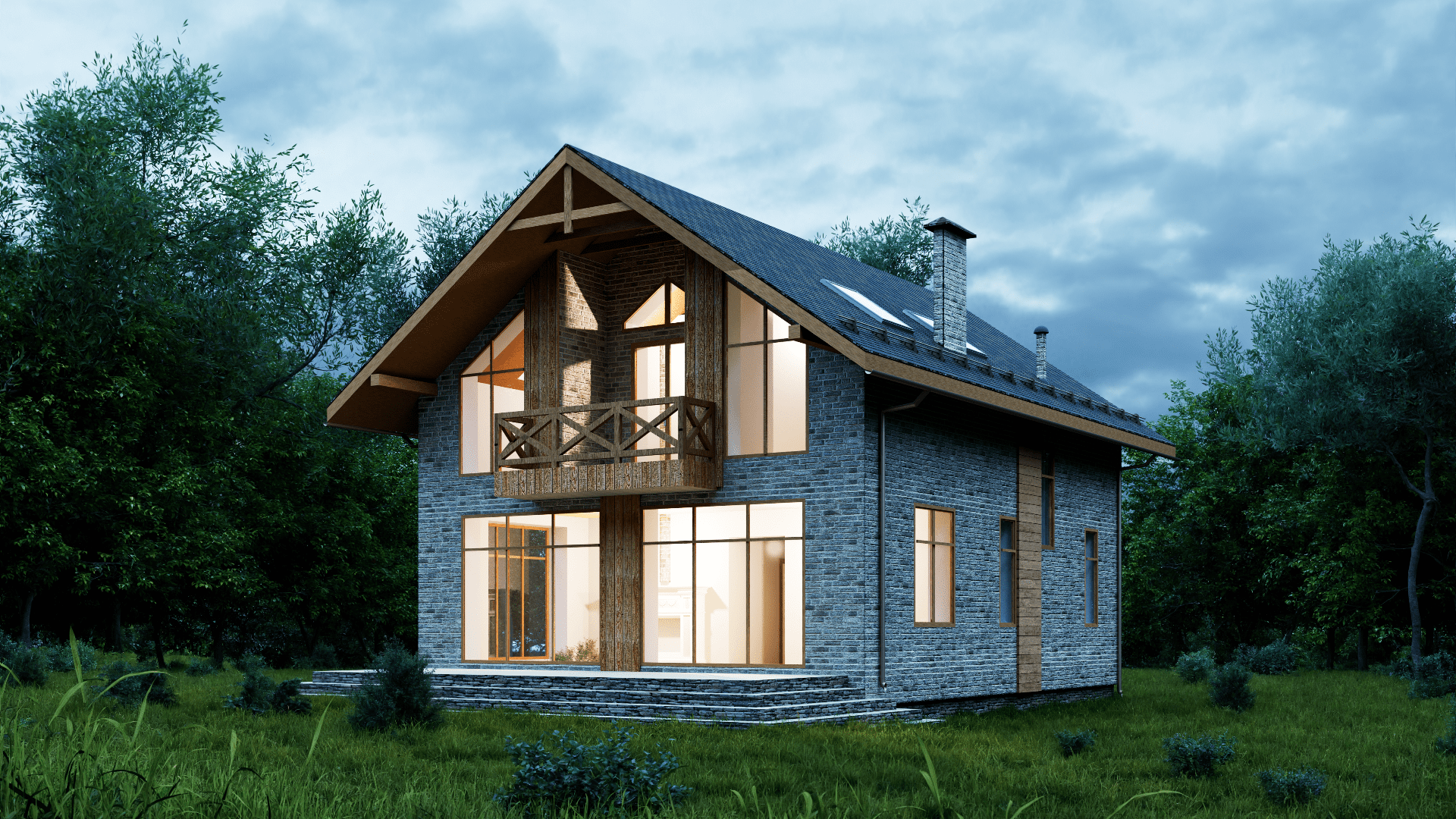 Дом по проекту «ЗС 39-16» - Золотое Сечение