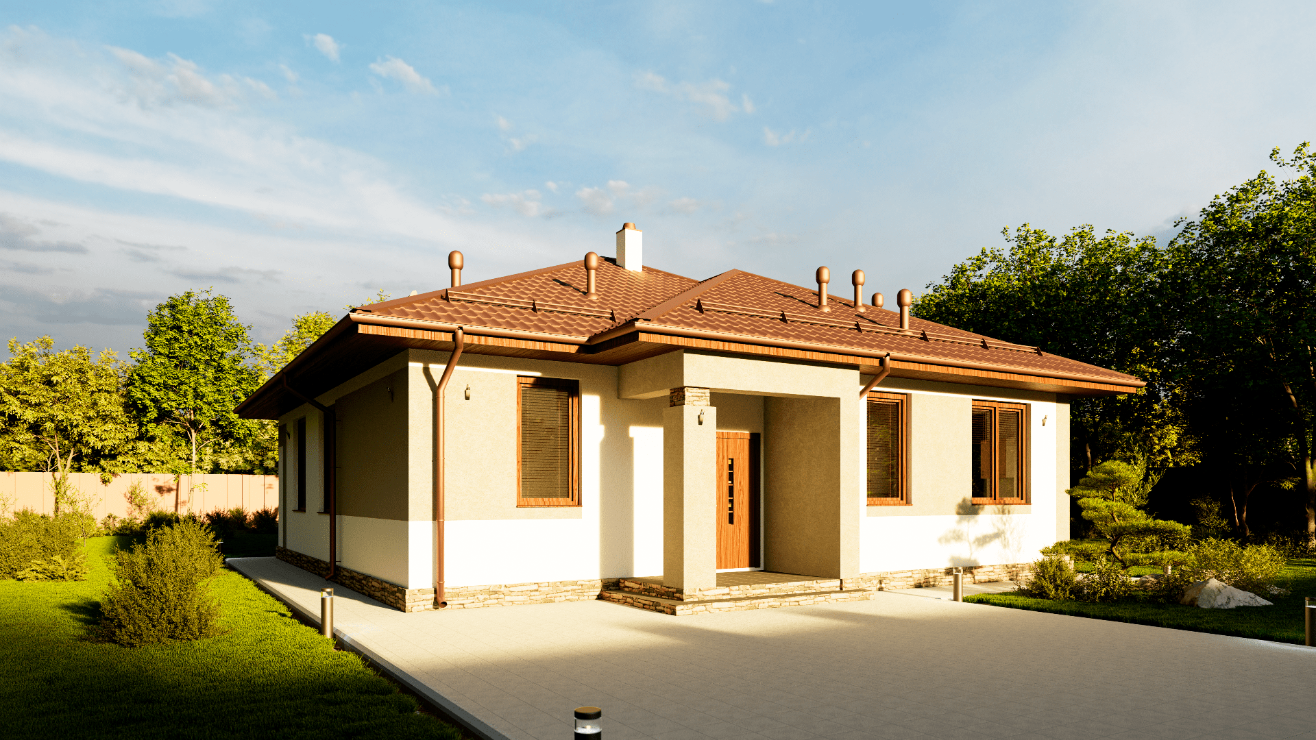 Дом по проекту «ЗС 454-19-2» - Золотое Сечение