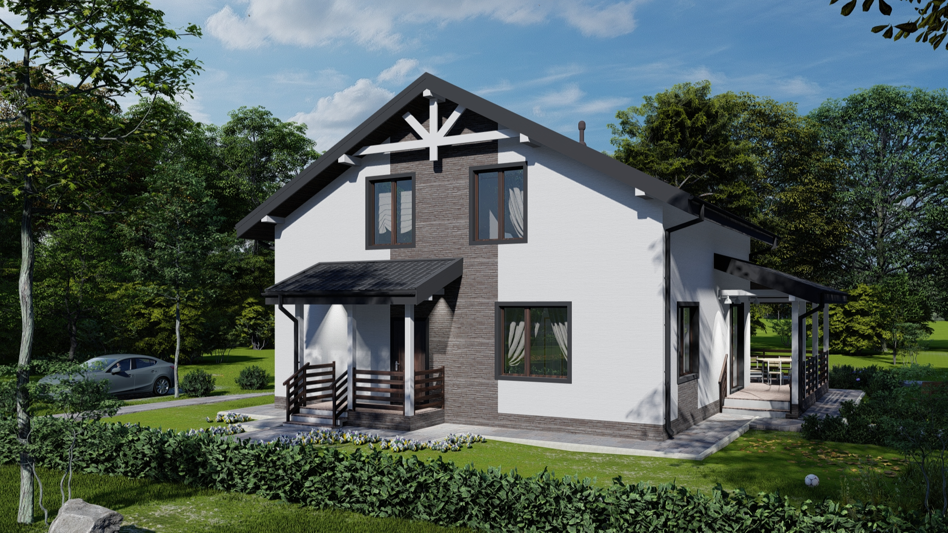 Дом по проекту «ЗС 25-22» - Золотое Сечение