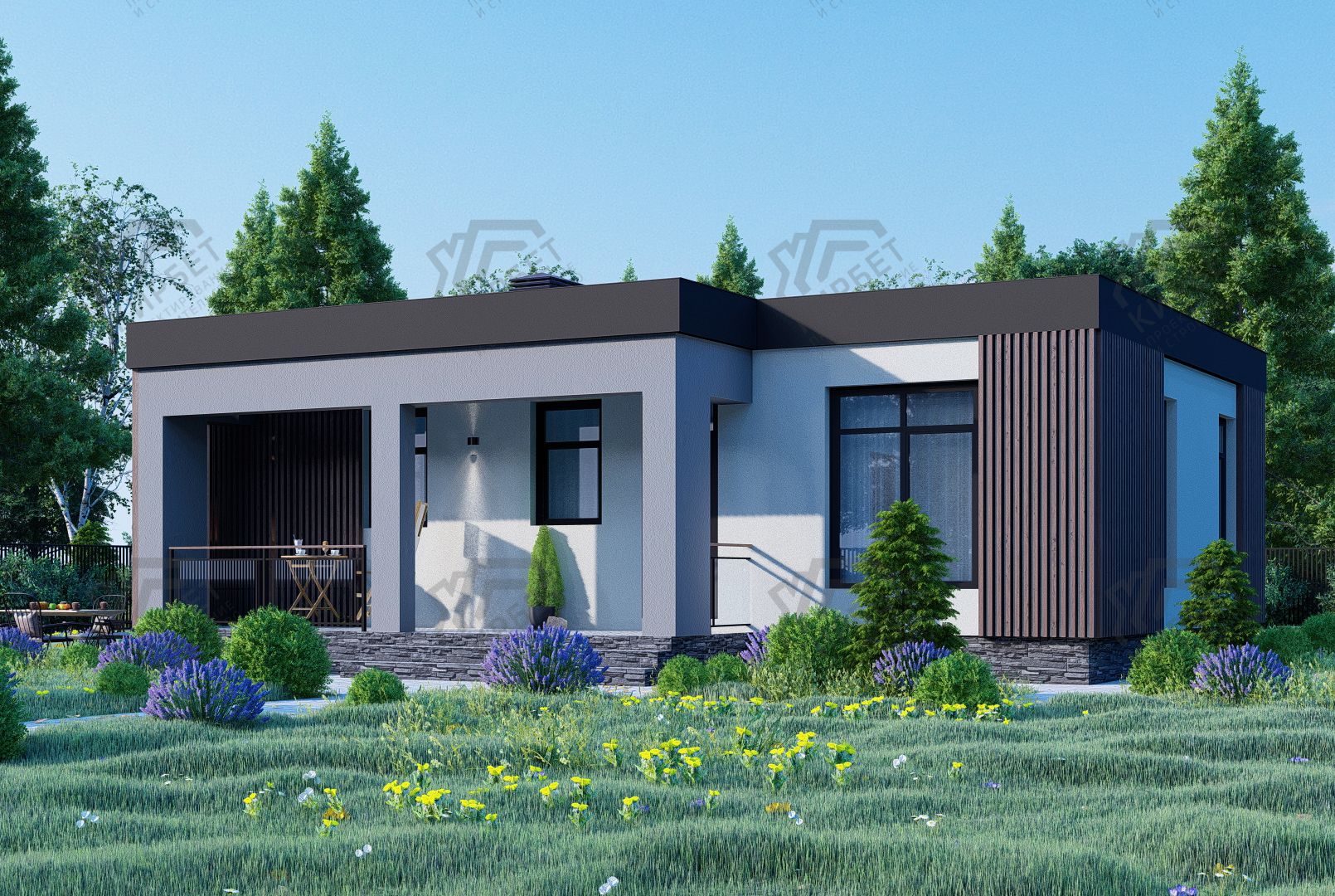 Проект дома из газоблоков 12х10 ГББ-86: цена 5743000 руб.