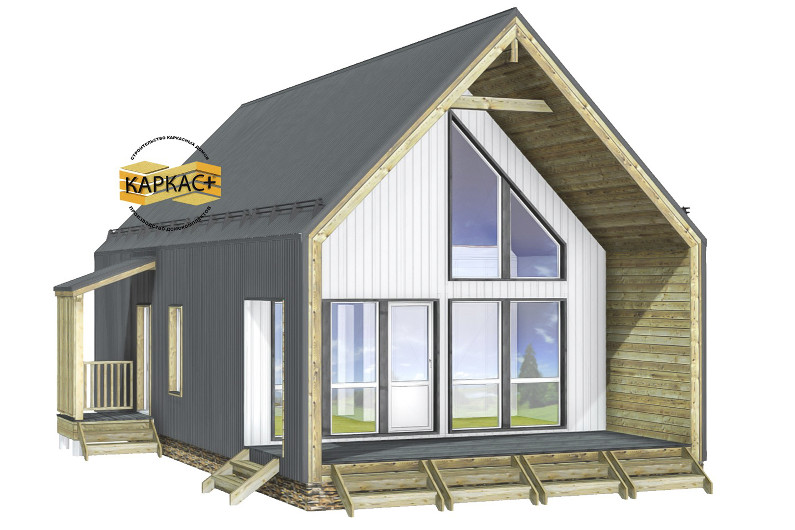 Проект каркасного дома КП-104