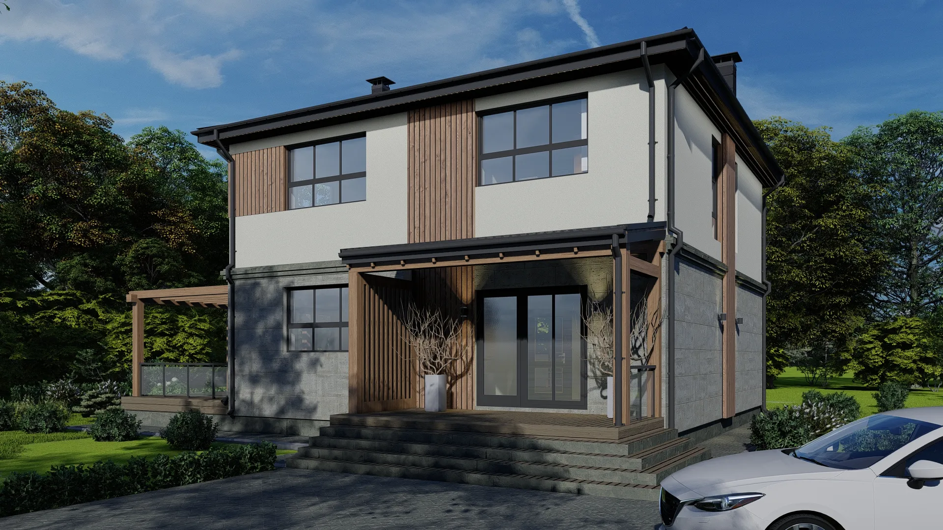 Дом по проекту «ЗС 5-16» - Золотое Сечение