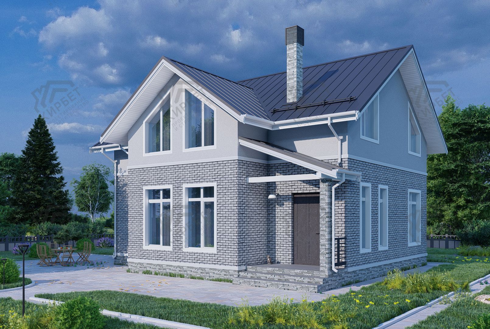 Проект дома из газоблоков 12х9 ГББ-138: цена 6453000 руб.