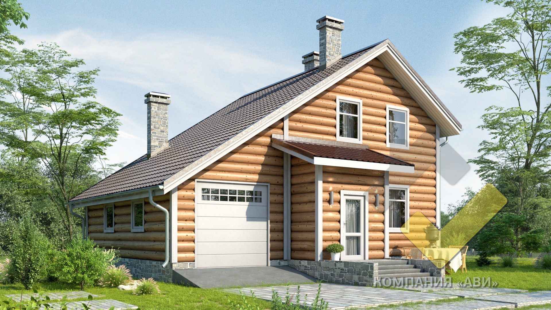 Строительство каркасного дома 11х8 "Крона" под ключ