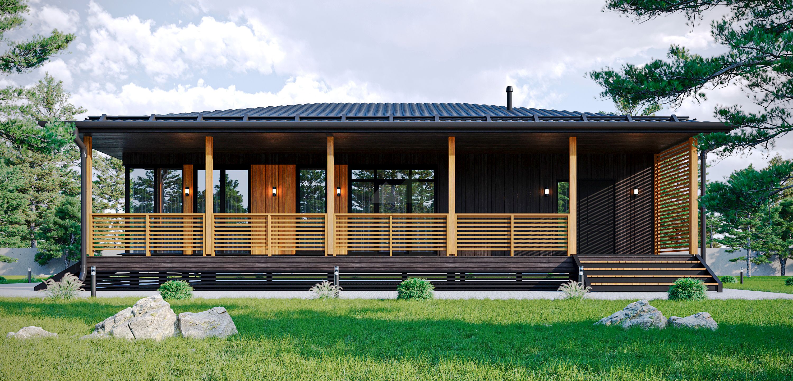 Каркасный дом С-158 КР «Уют»