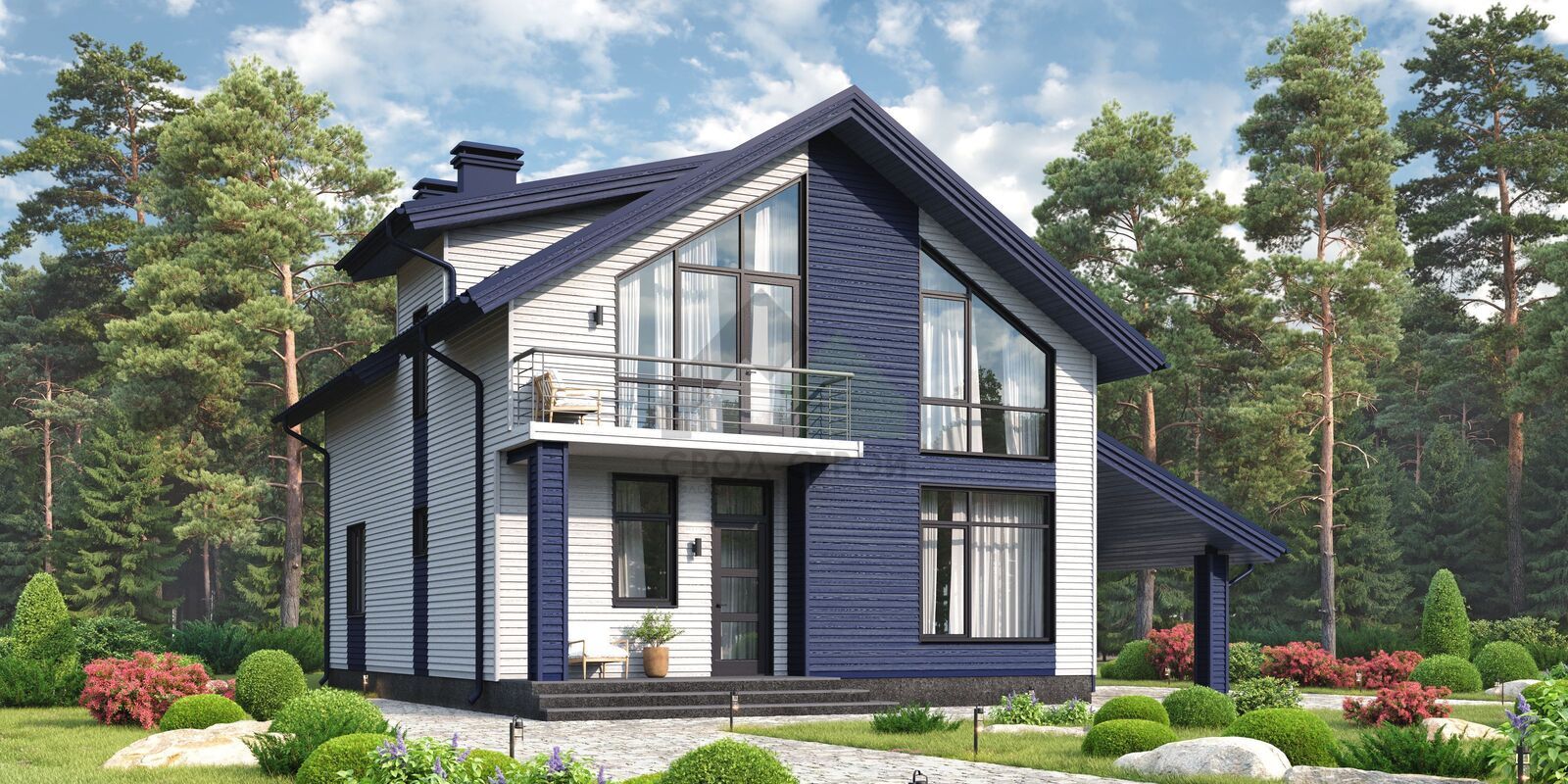 Каркасный дом С-232 КР «Леон»