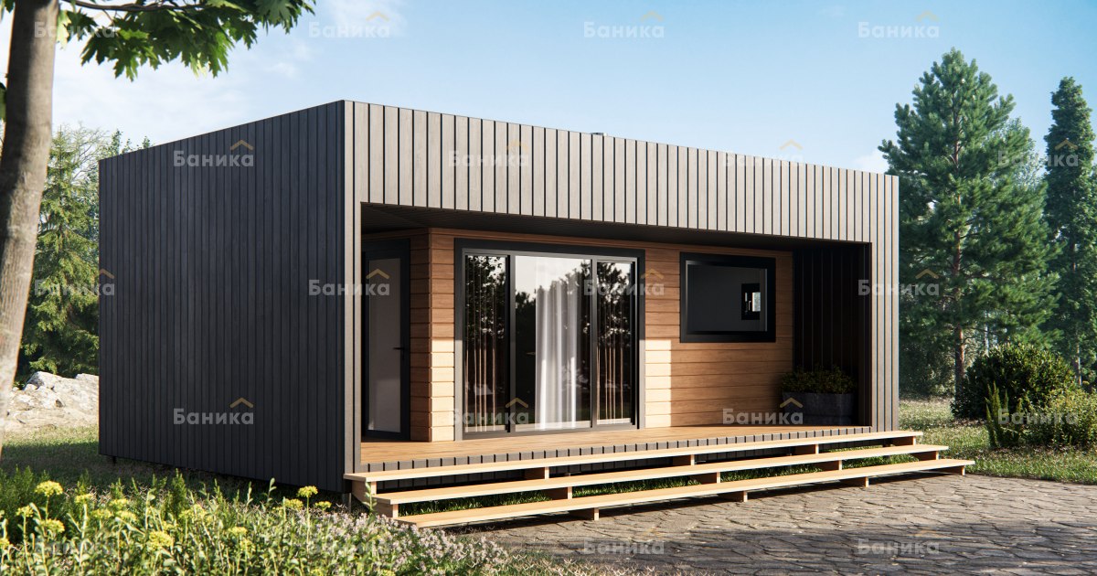 Каркасная баня «КБ-49