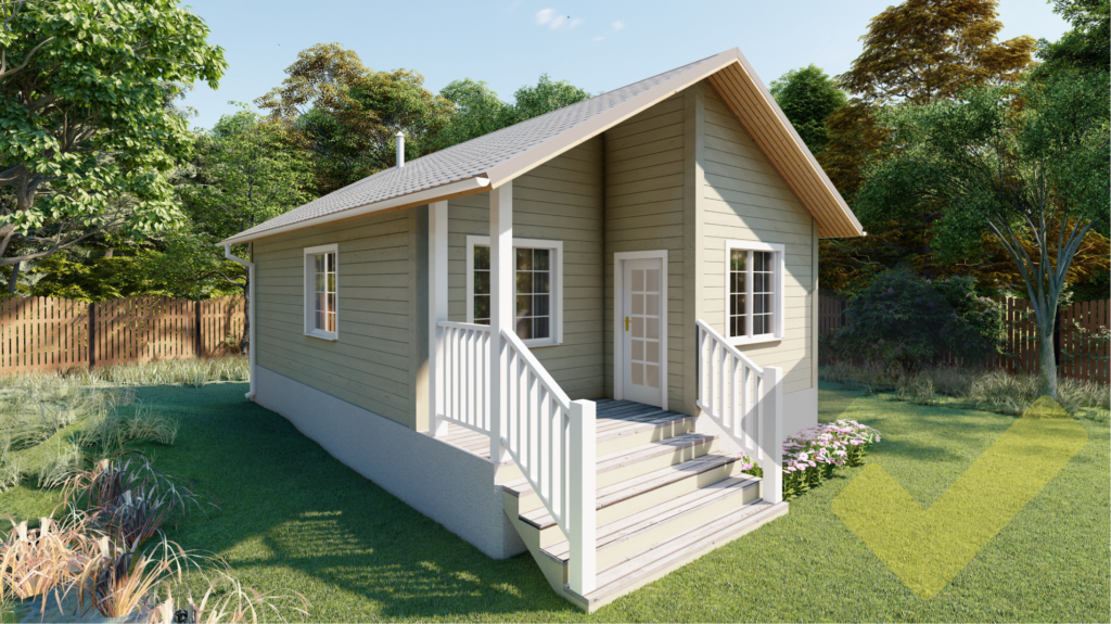 Проект каркасной бани 9х6, 50 м², 1 этаж «Аляска» - Строительство каркасных домов в Московской области