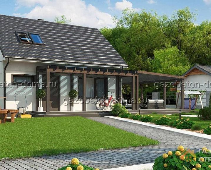 Дом из газобетона Проект ГБ-247