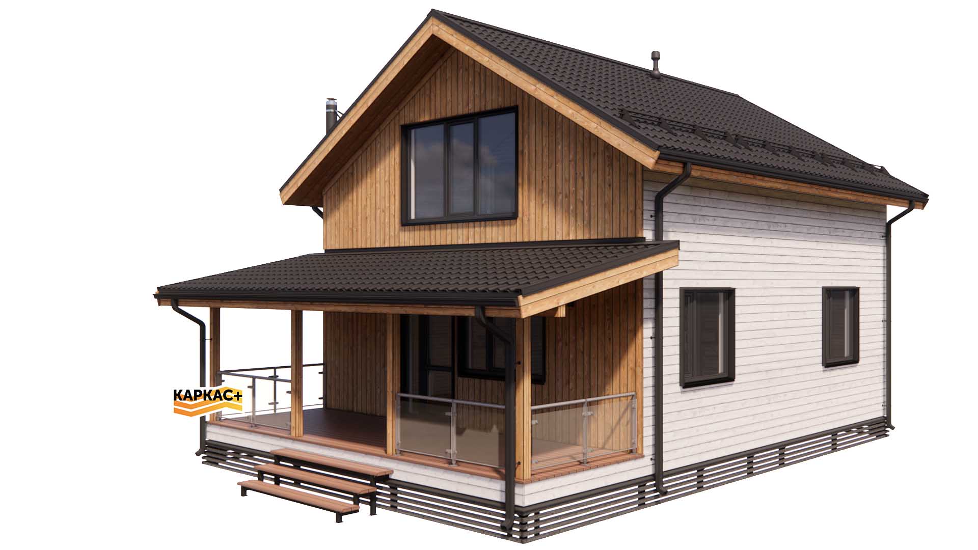Проект каркасного дома КП-173