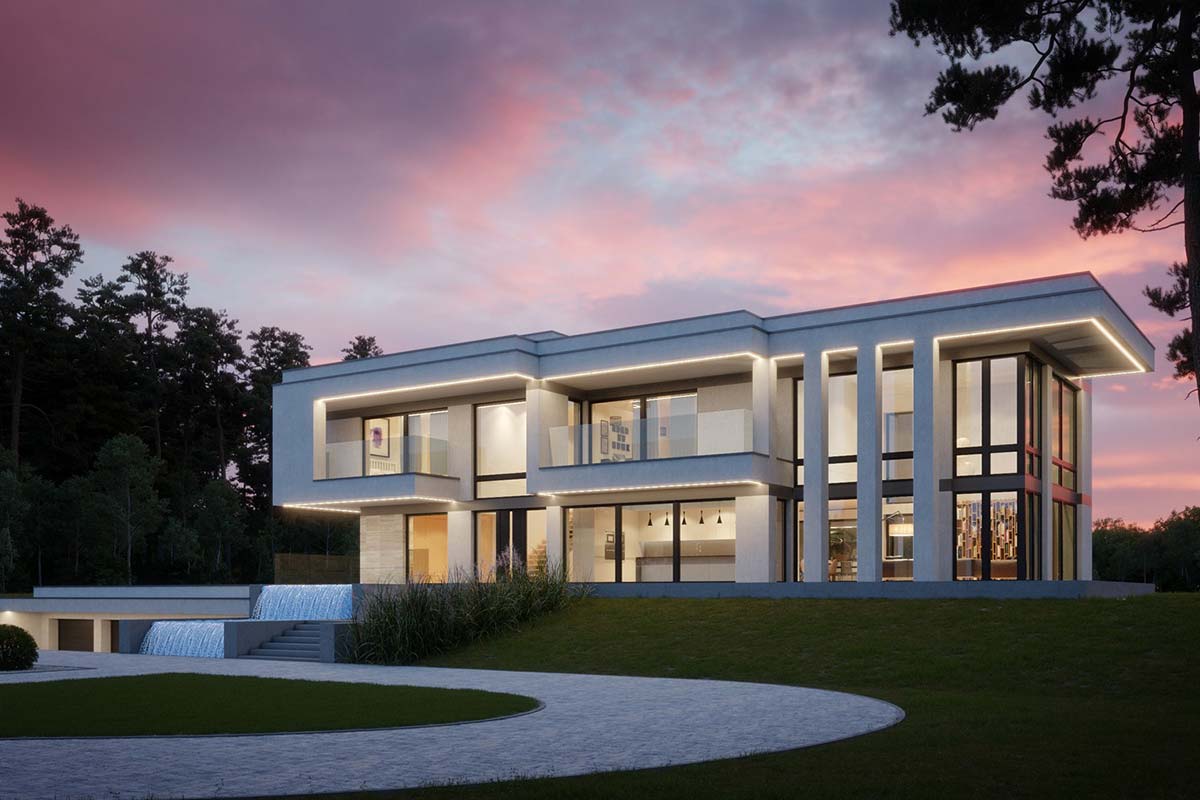 Двухэтажная резиденция с бассейном «Мелен»