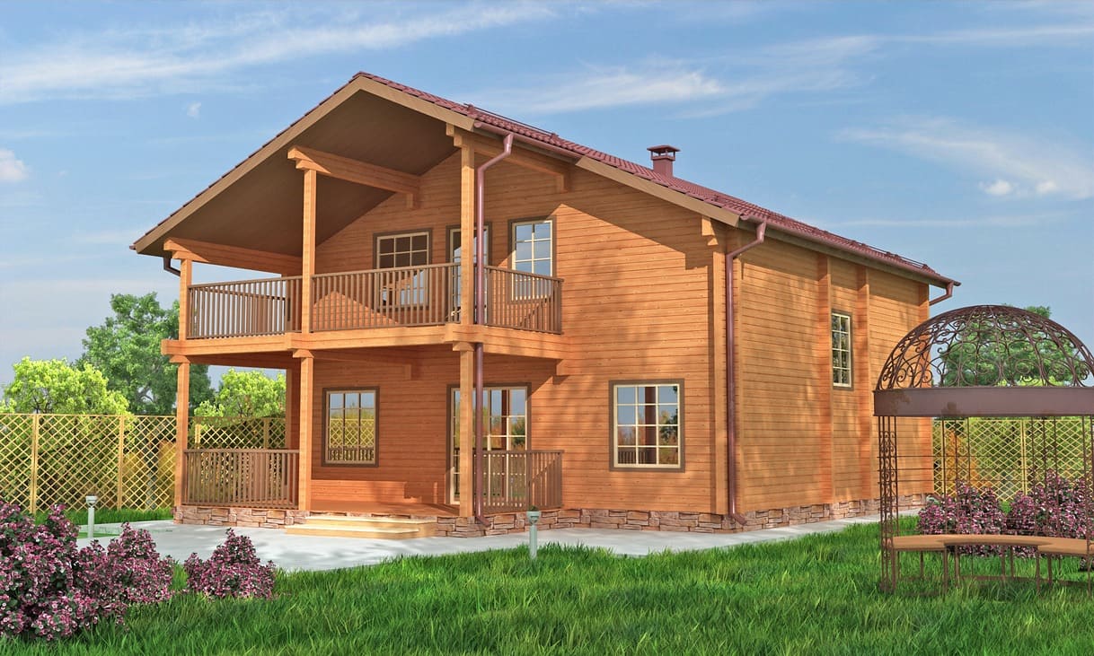 Дом 3 спальни с балконом №351