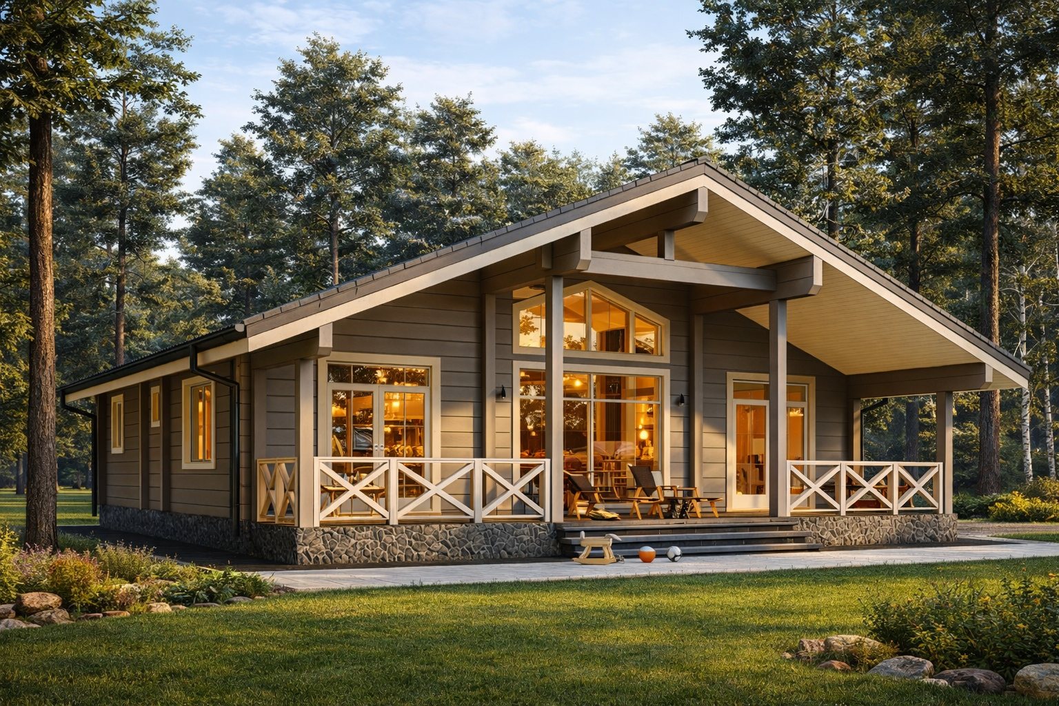 Дом из клееного бруса «Боровск» | ЭкоТех