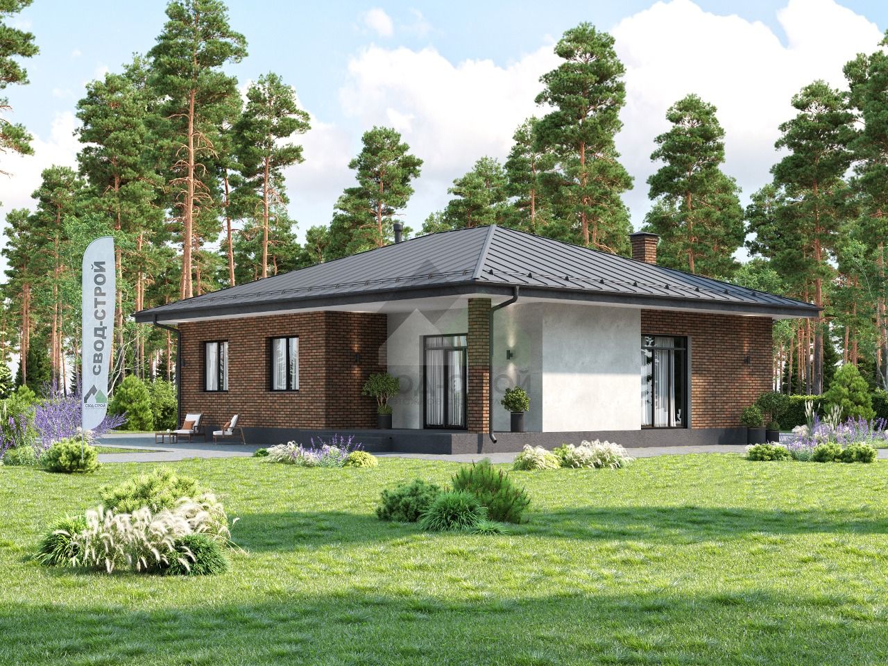 Дом из керамических блоков С-148 КЕ «Фроджи»