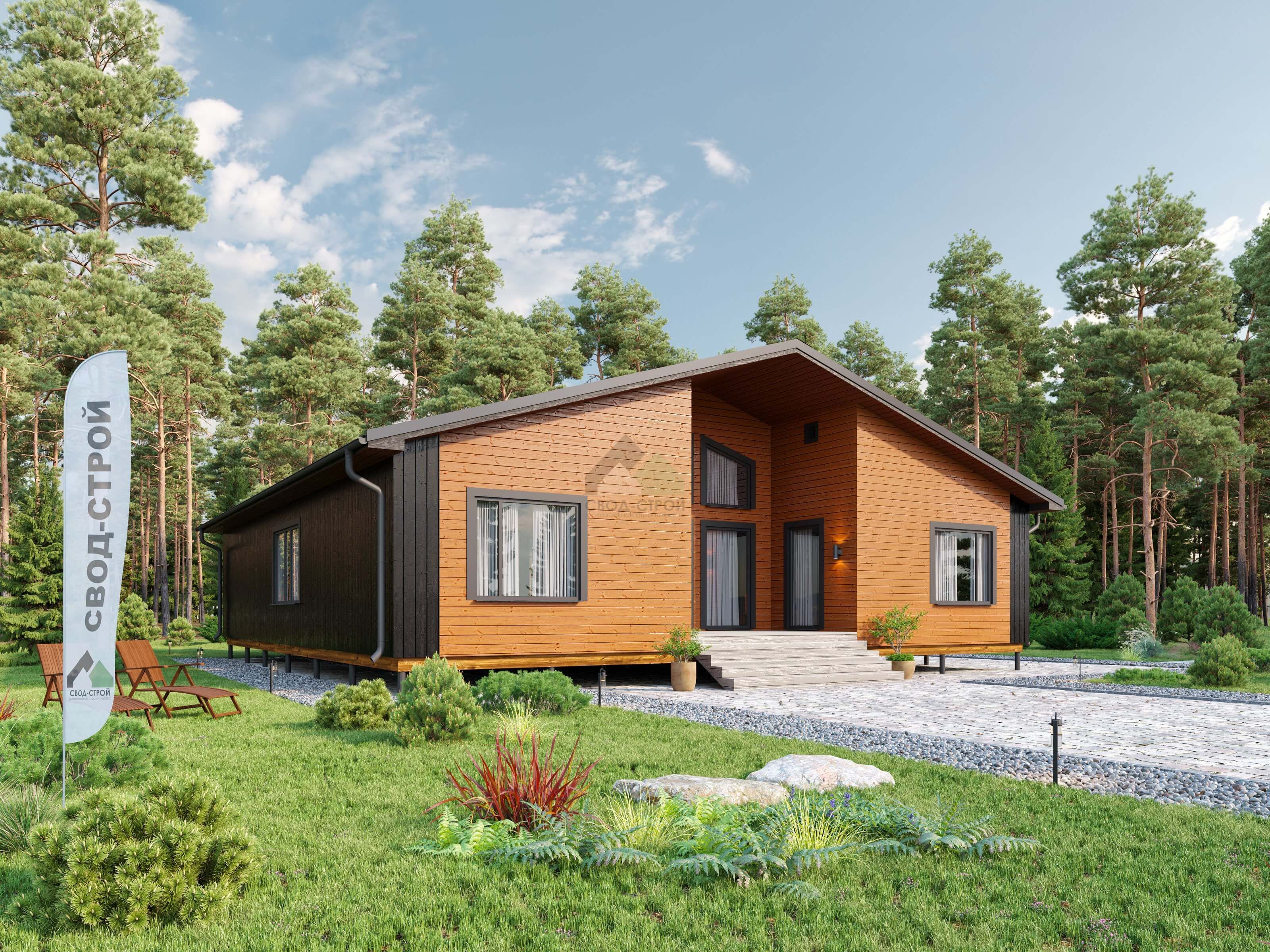 Каркасный дом С-190 КР «Удача»