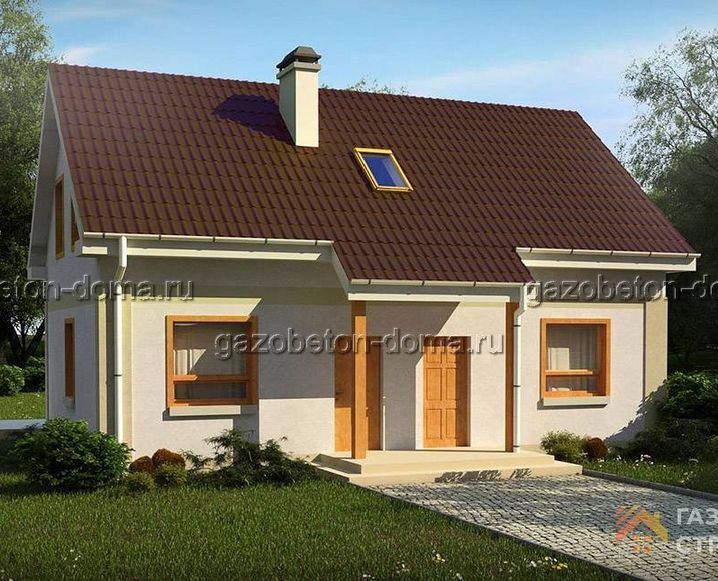 Дом из газобетона Проект ГБ-217