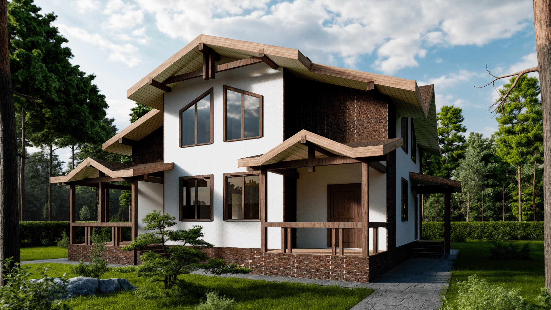 Дом по проекту «ЗС 32-17» - Золотое Сечение