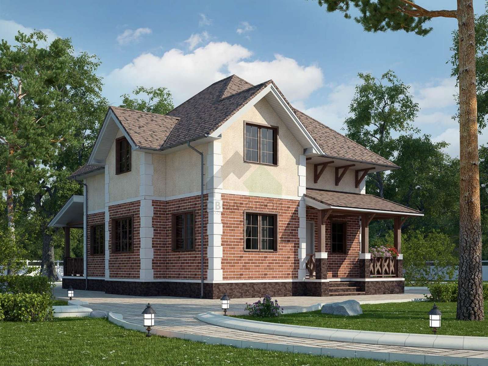 Дом из керамических блоков С-221 КЕ «Чехов»