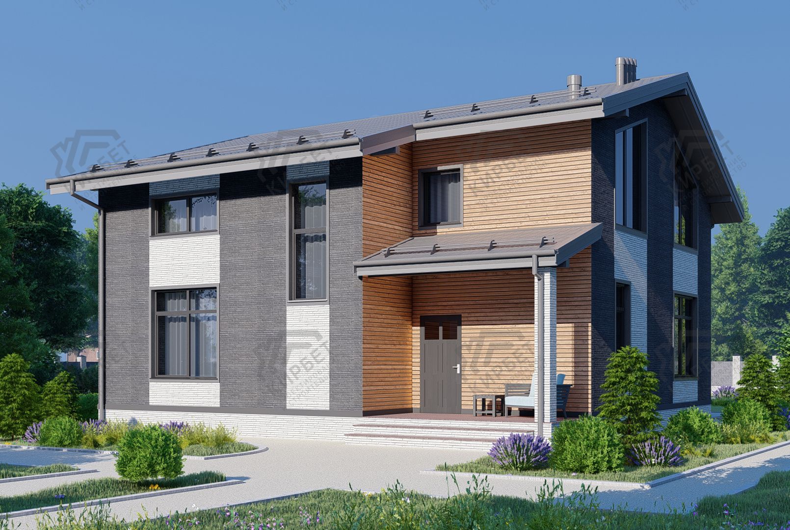 Проект дома из керамоблоков 12х11 ТКБ-188: цена 7930000 руб.
