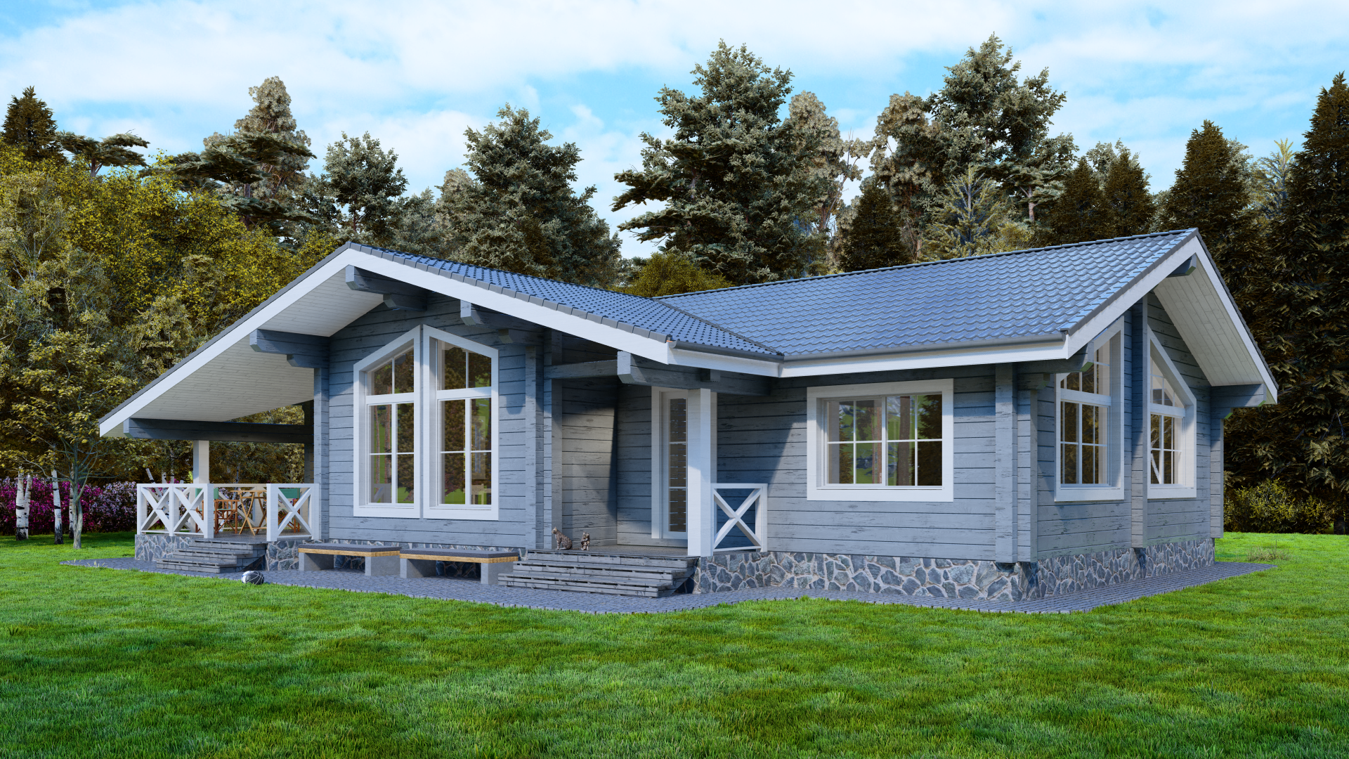 Дом из клееного бруса «Балтик» | ЭкоТех