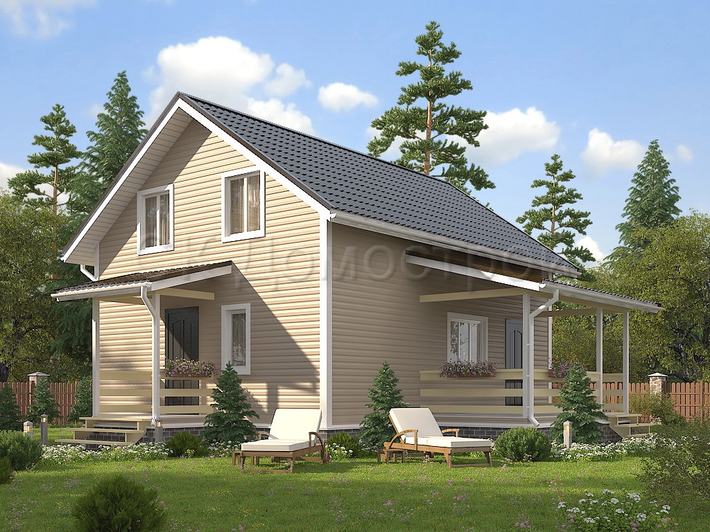 Дом «Сидоров» 7х9 м