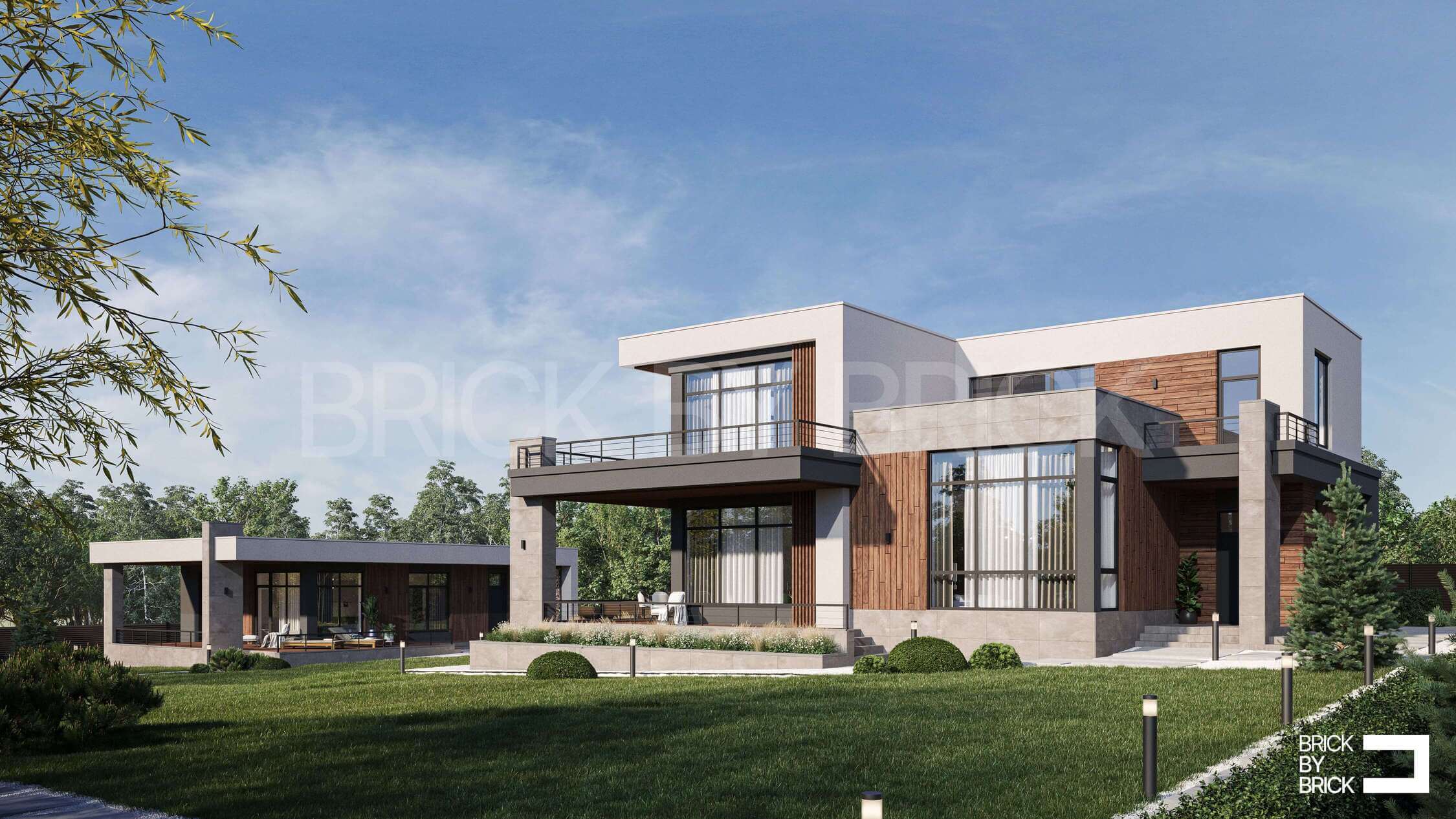 Дом Алешинские просторы из газобетона: заказать в Москве по низкой цене