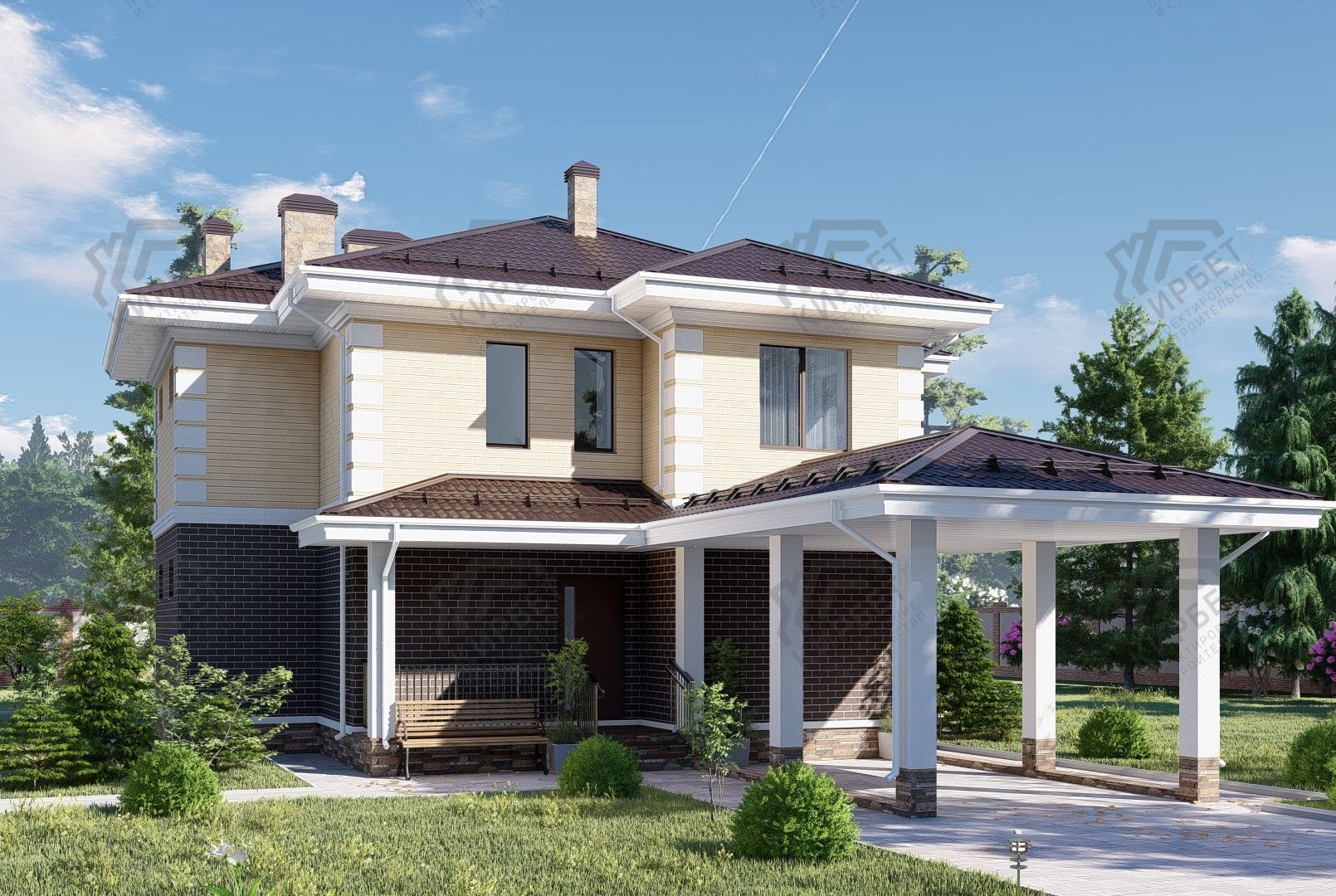 Проект дома из керамоблоков 12х20 ТКБ-230: цена 9567000 руб.