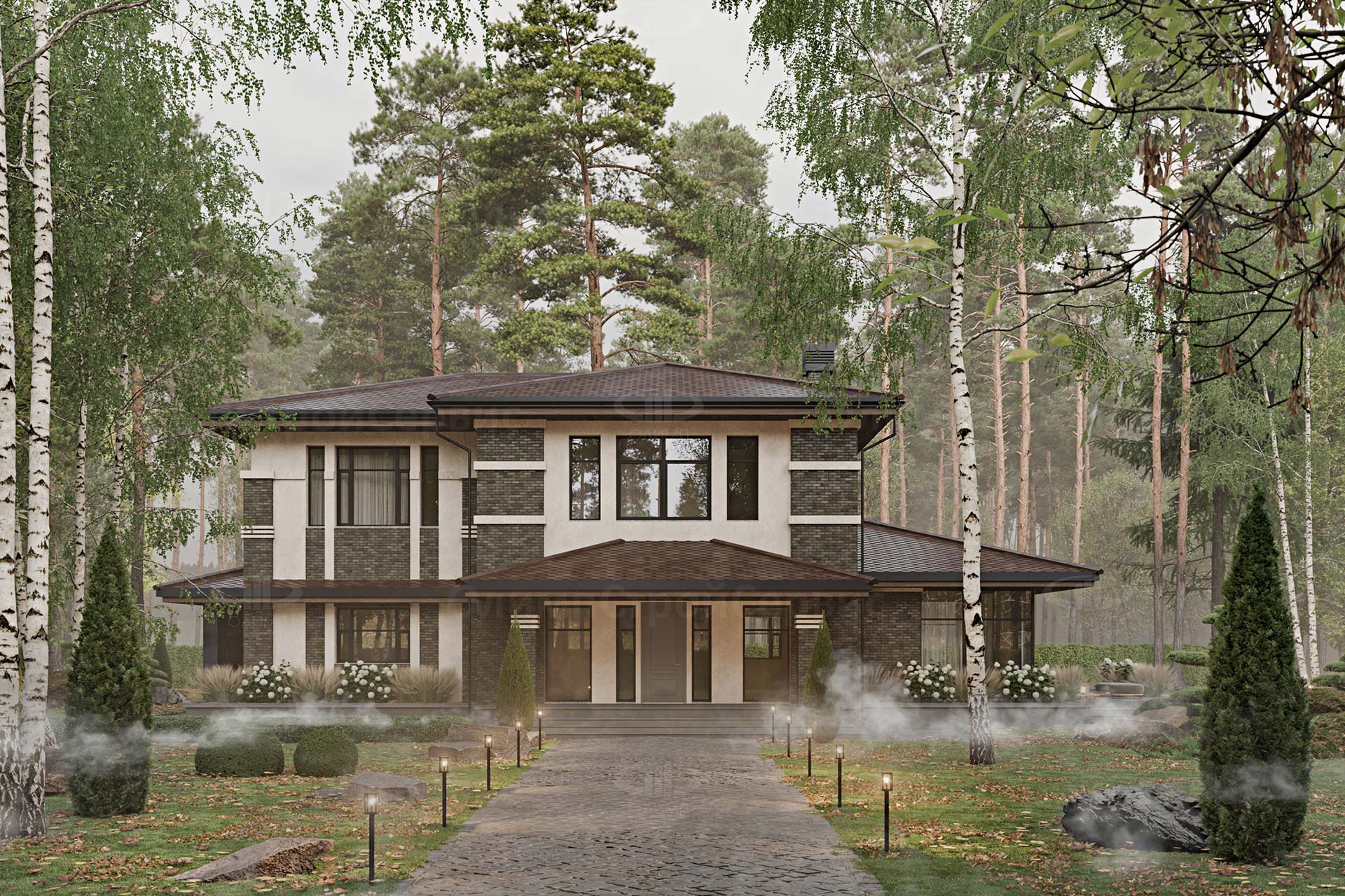 Двухэтажный дом «Джейзер» для постоянного проживания