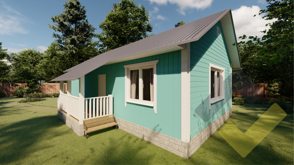 Строительство каркасного дома 10х6 "Дарина" под ключ