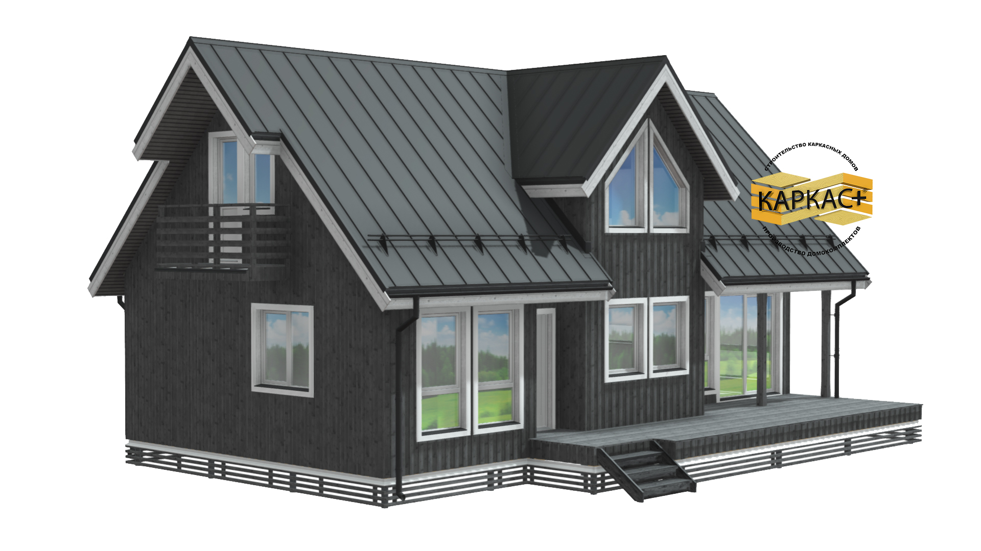 Проект каркасного дома КП-174