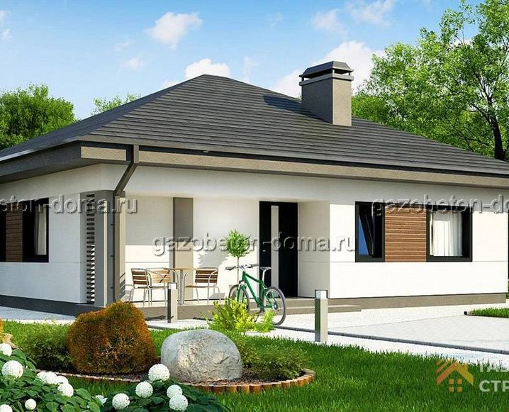 Дом из газобетона Проект ГБ-214