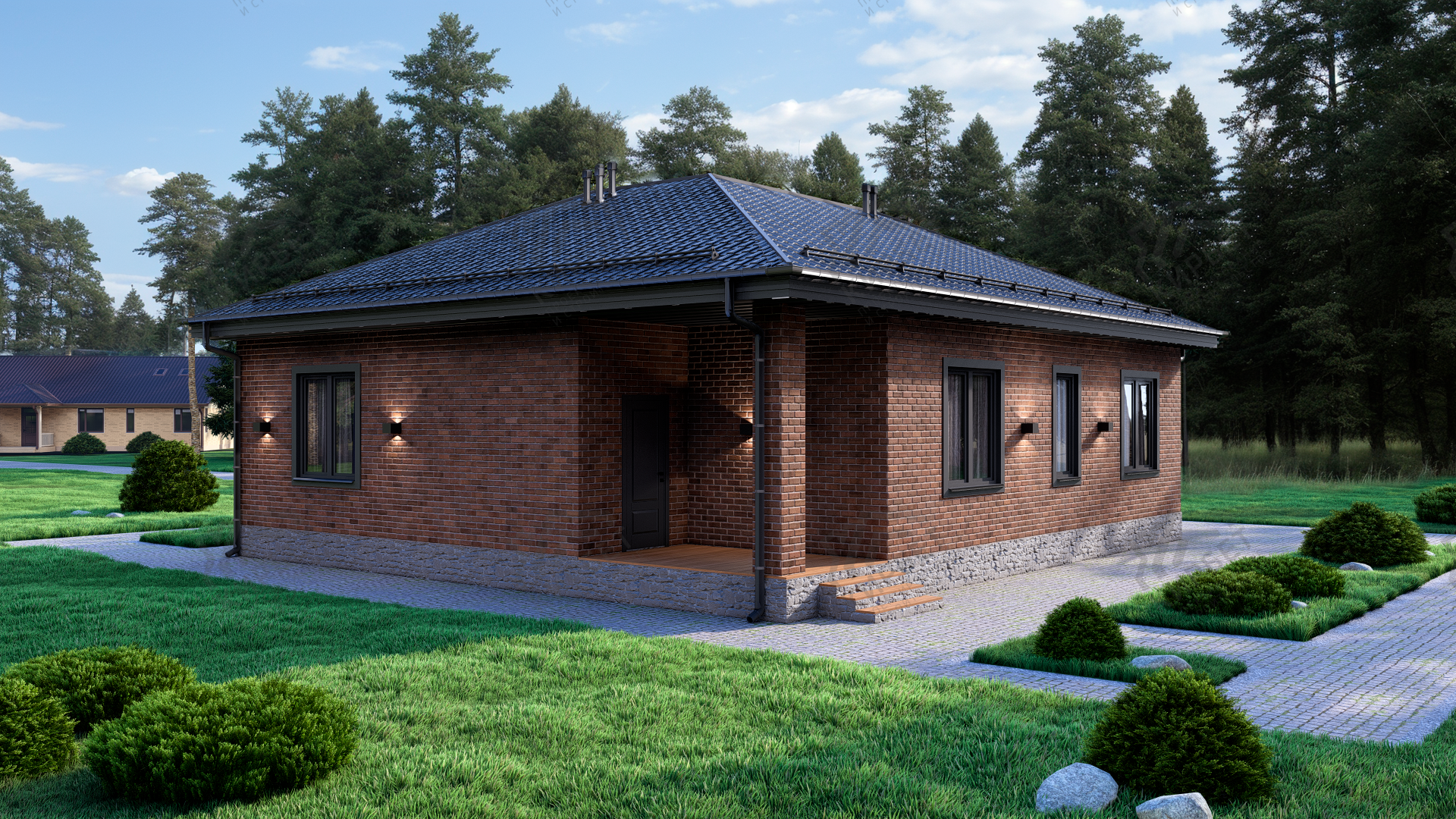 Проект дома из керамоблоков 12х11 ТКБ-100: цена 1000 руб.