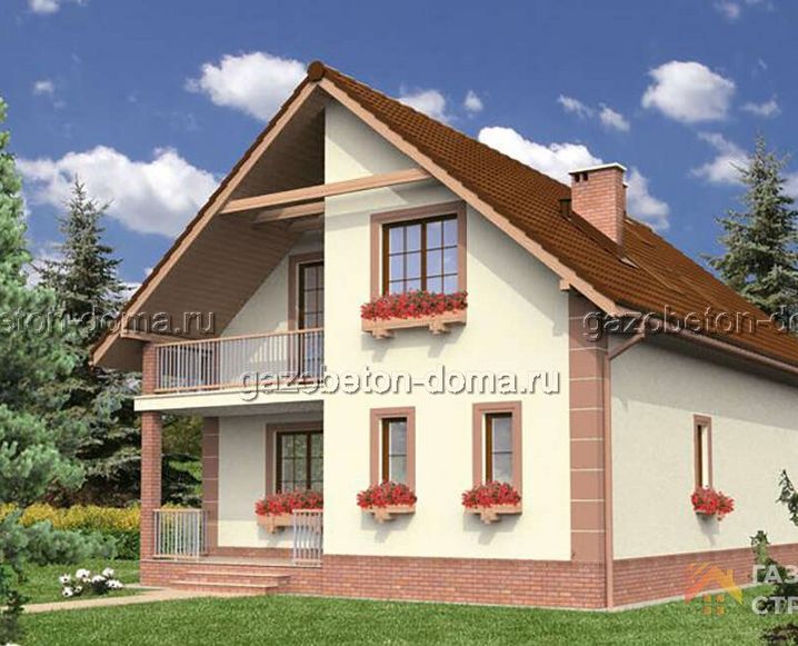 Дом из газобетона Проект ГБ-231