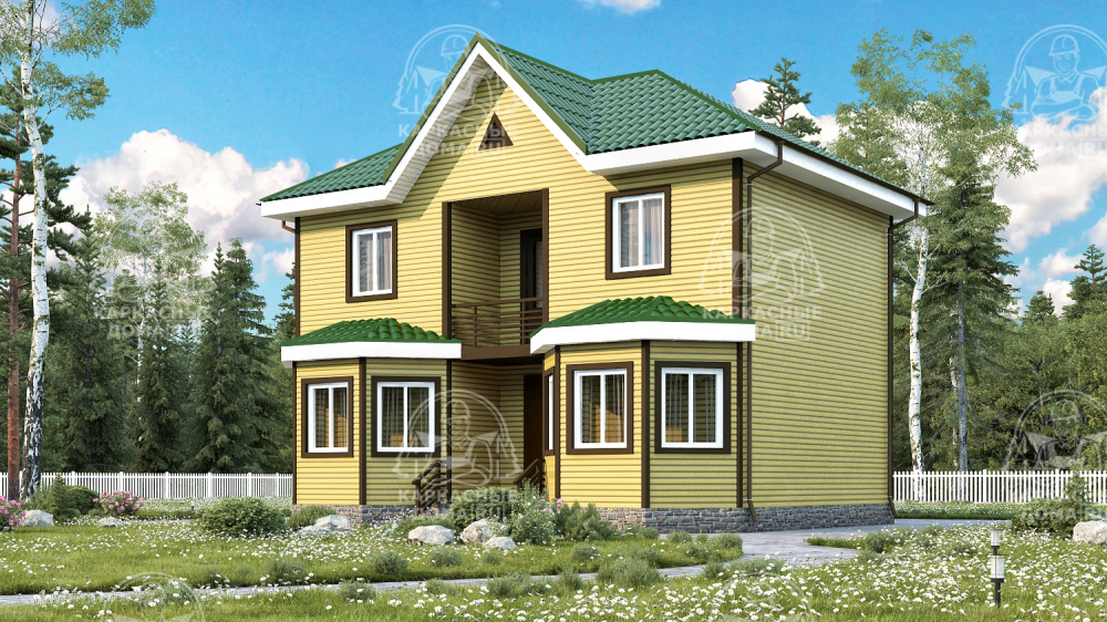 Каркасный дом 9x7 Проект "Авгит"