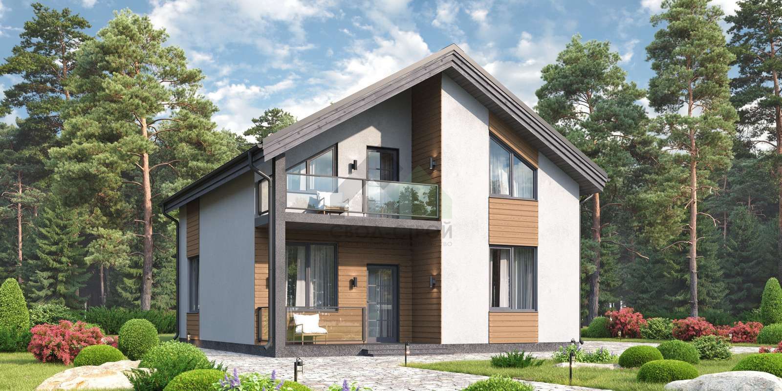 Дом из керамических блоков С-195 КЕ «Краса»