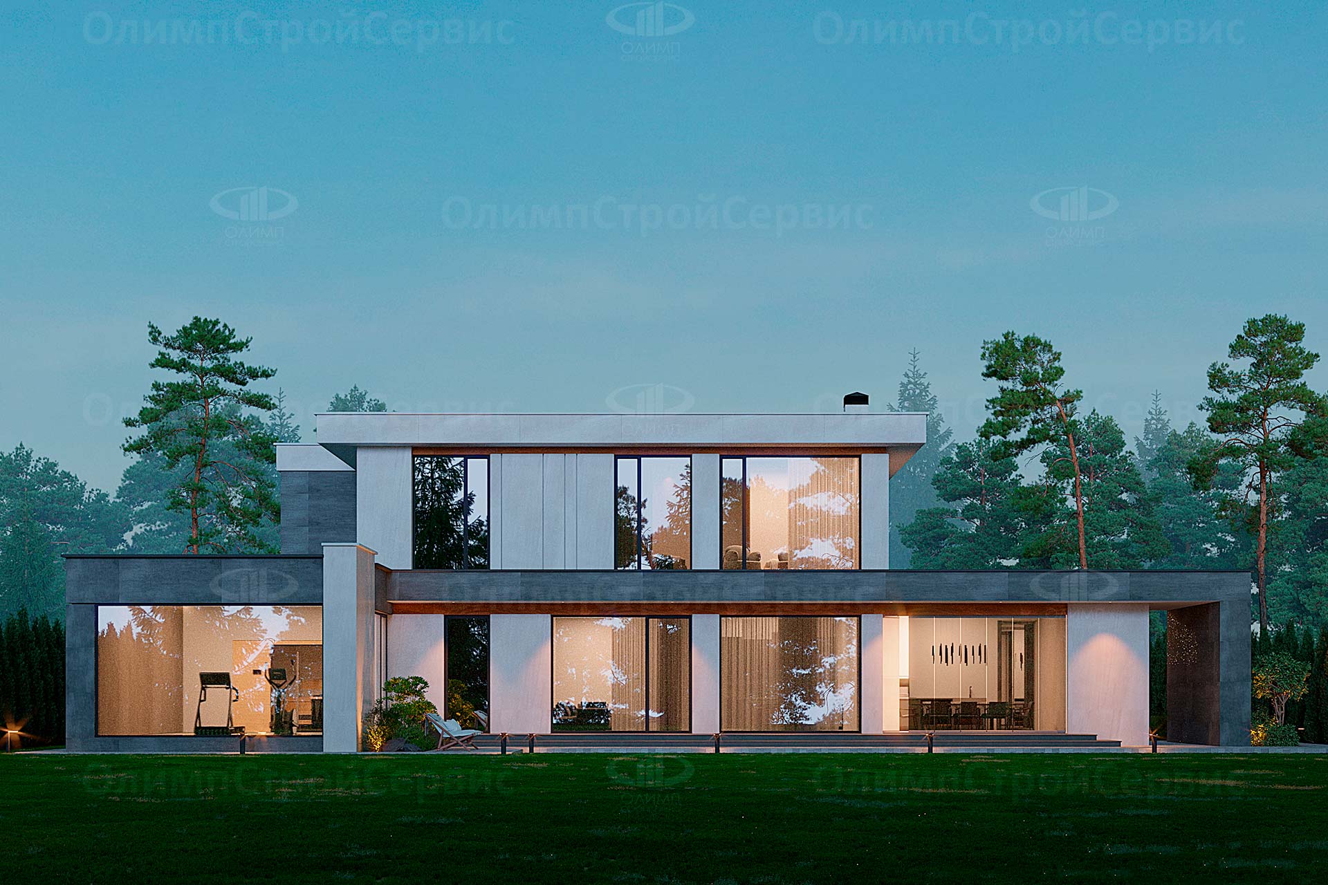 Коттедж с плоской крышей «Портервилл»