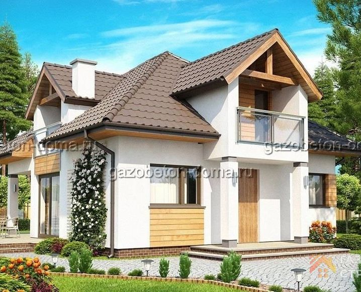 Дом из газобетона Проект ГБ-220