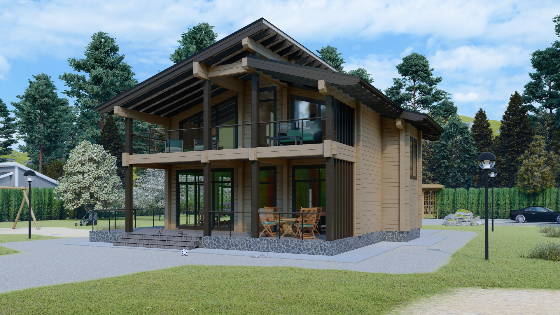 Двухэтажный дом «Верея» | ЭкоТех