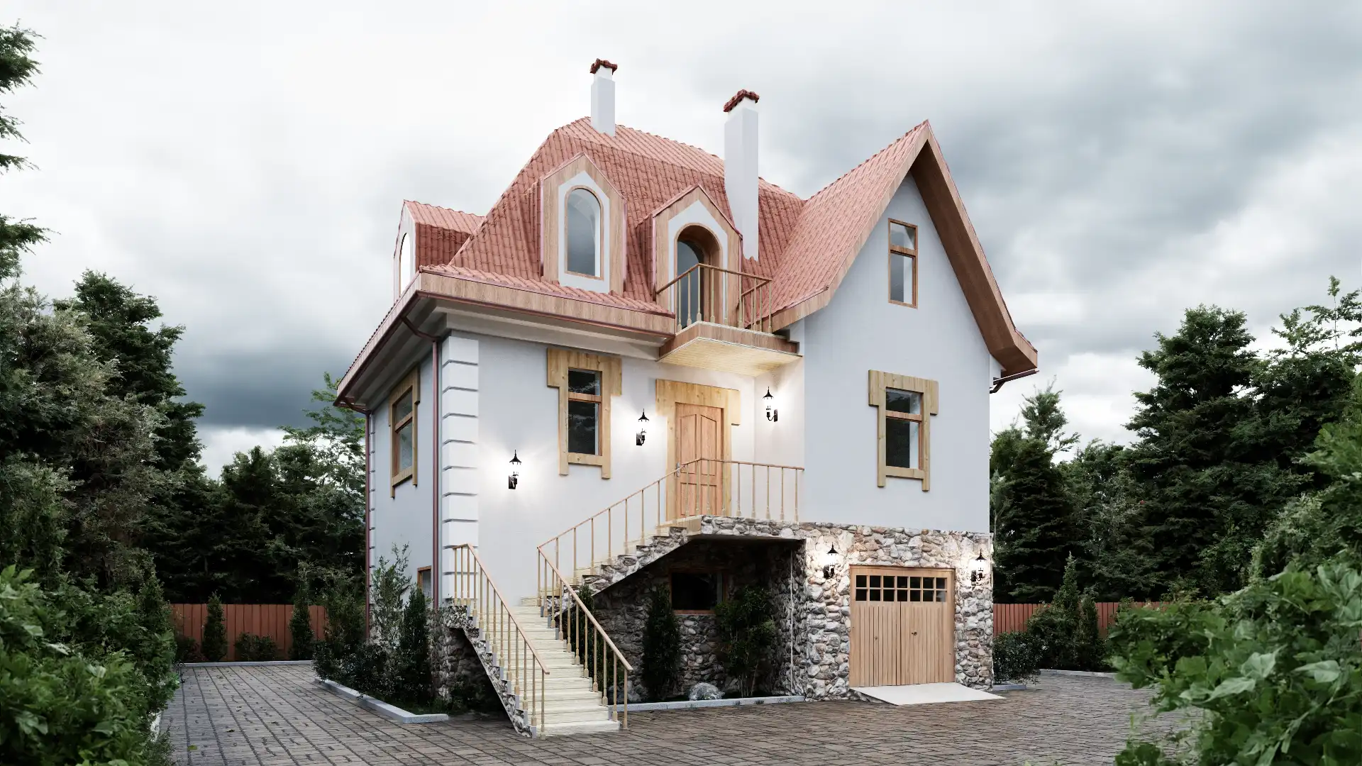 Дом по проекту «ЗС 13-17» - Золотое Сечение