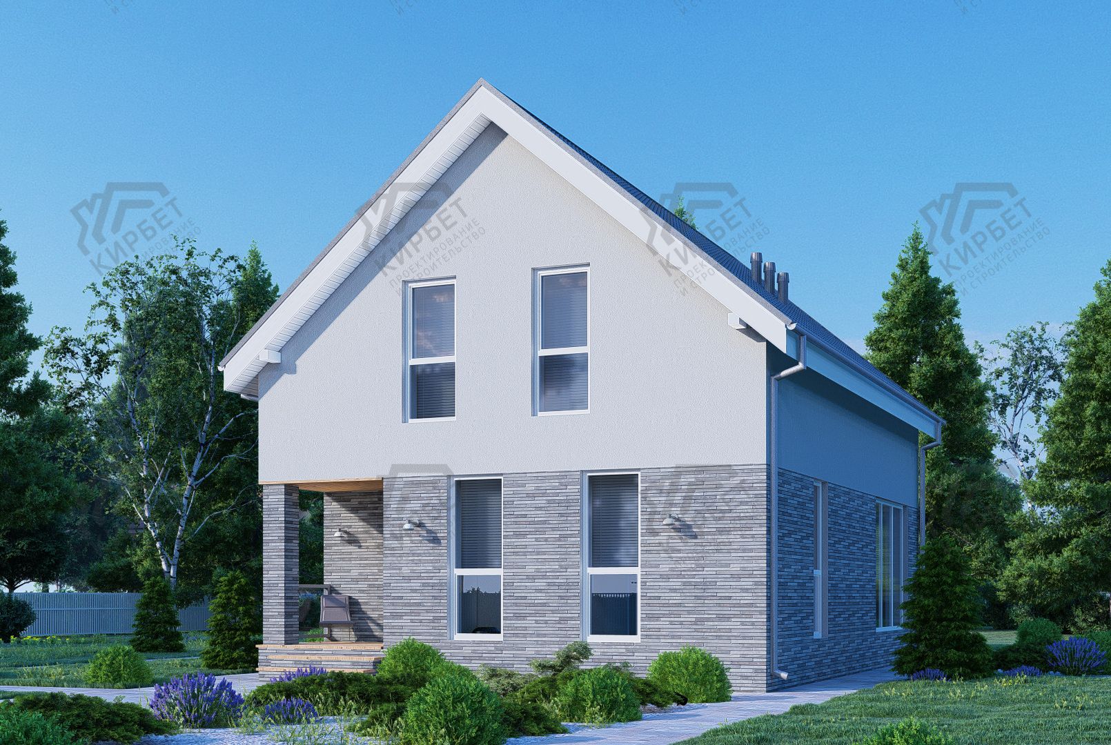 Проект дома из керамоблоков 8х14 ТКБ-156: цена 6361000 руб.