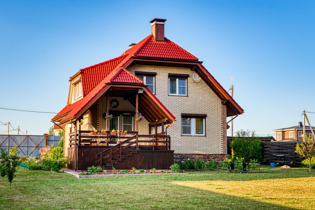 Проект каркасного дома с мансардой Бавария 2 S под ключ от компании БАКО