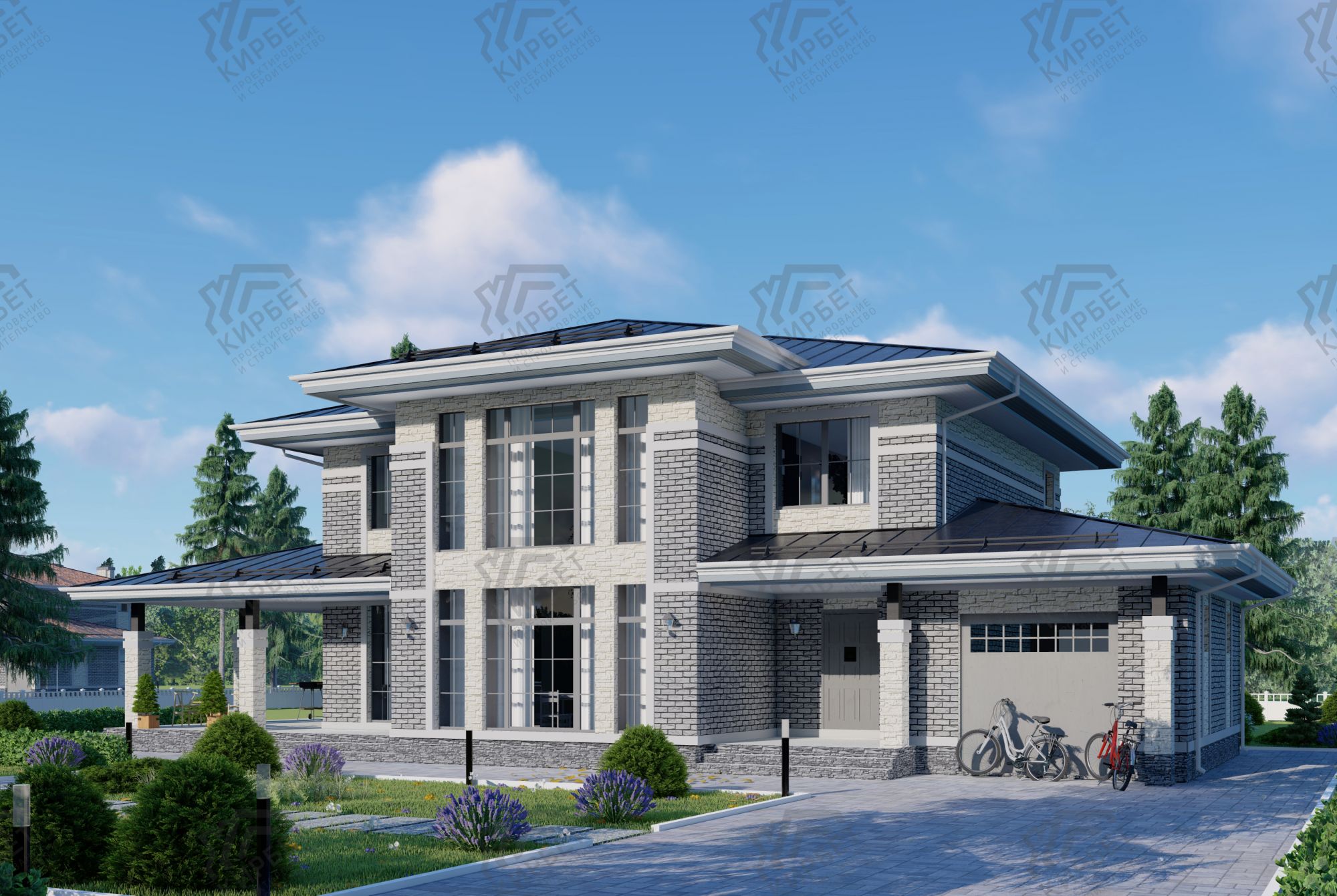 Проект дома из газоблоков 22х16 ГББ-338: цена 13155000 руб.