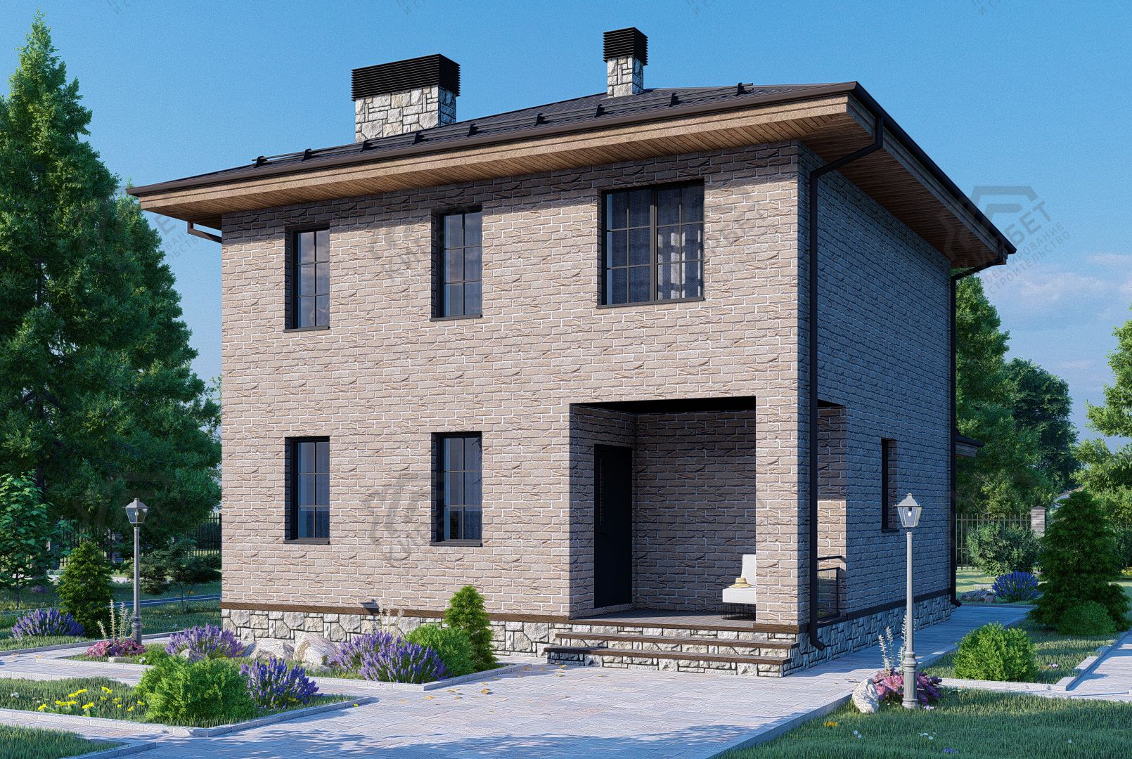 Проект дома из керамоблоков 11х9 ТКБ-123: цена 6444000 руб.