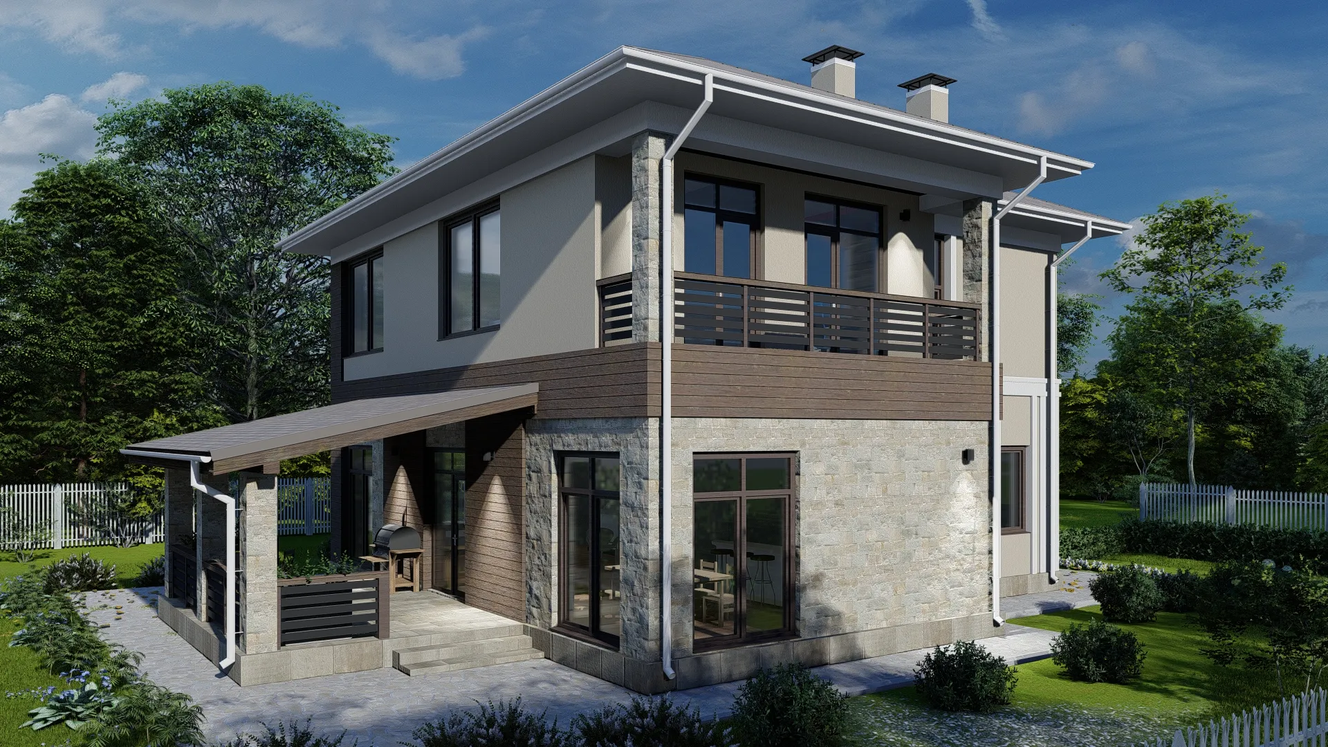 Дом по проекту «ЗС 553-19» - Золотое Сечение