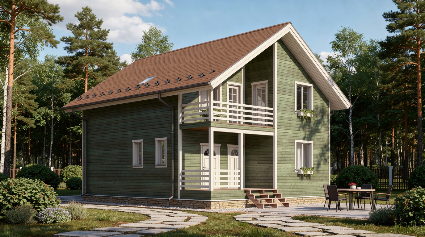 Проект каркасного дома КП-165