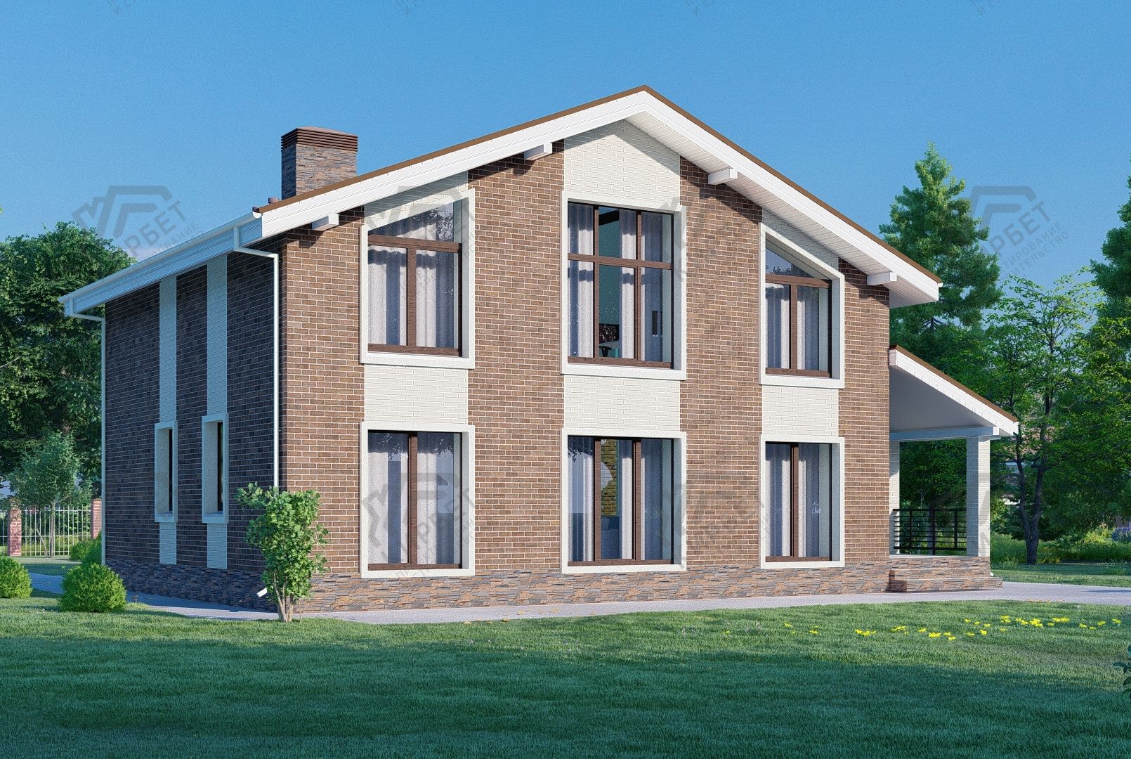 Проект дома из керамоблоков 14х11 ТКБ-179: цена 7400000 руб.