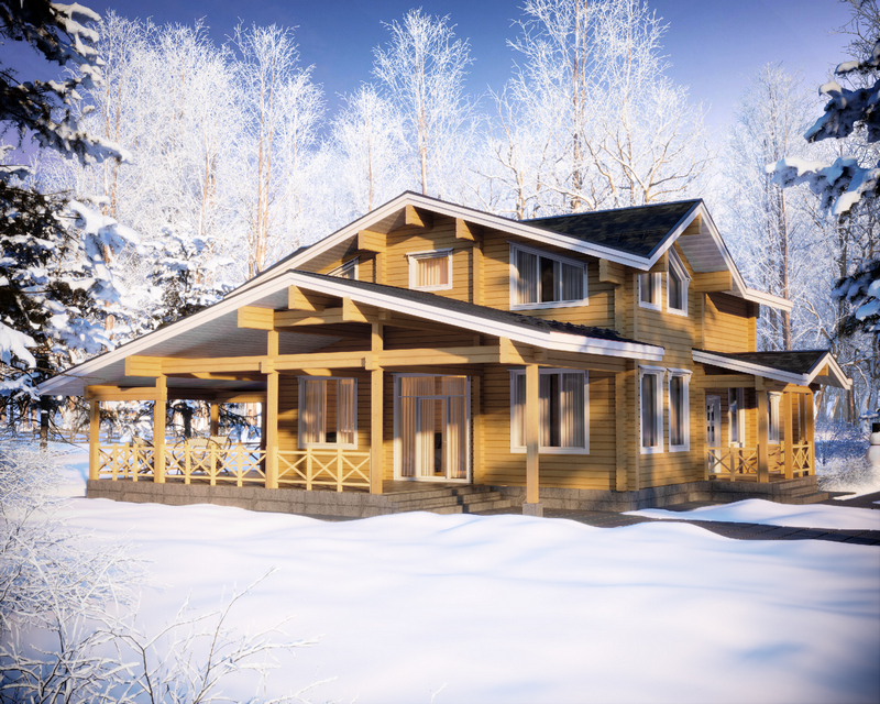 Дом из клееного бруса №379