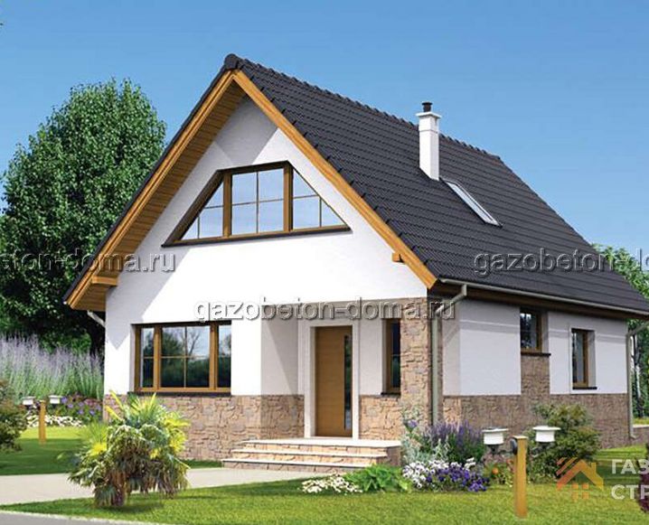 Дом из газобетона Проект ГБ-243